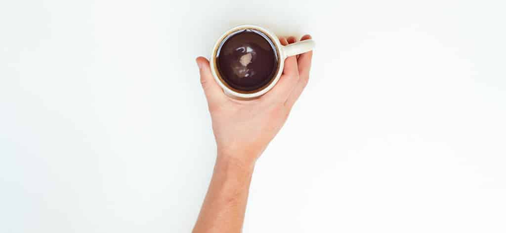 Mokka mit Schokolade gemischt