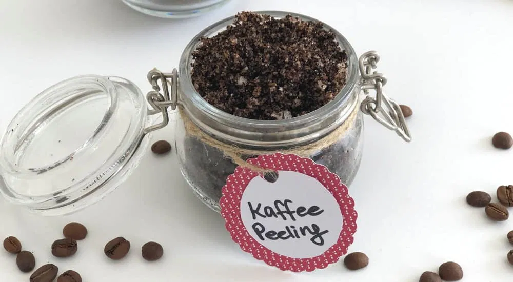 Kaffee Peeling mit Zucker