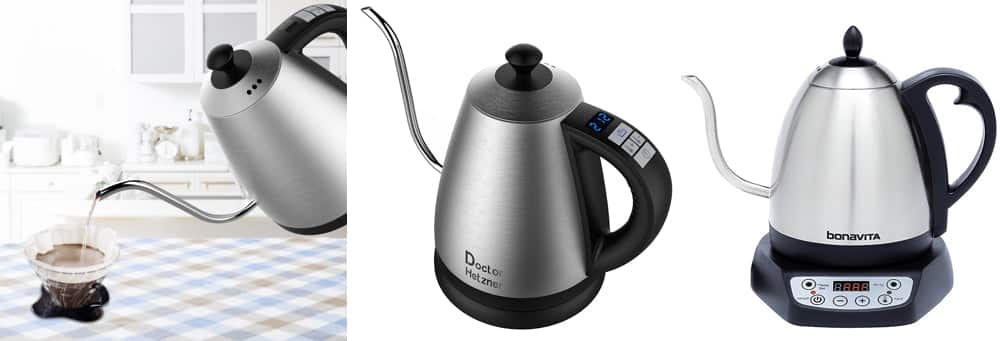 Wasserkocher und Wasserkessel mit Schwanenhals