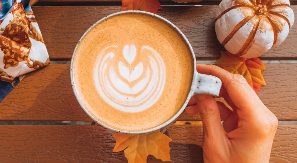 Pumpkin Spice Latte mit Latte Art