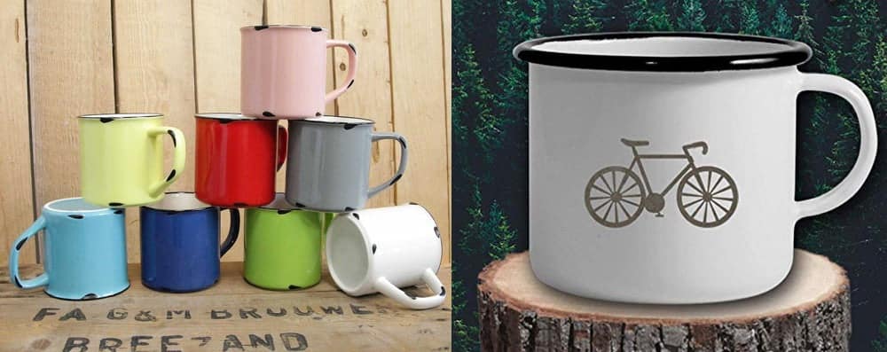 Kaffeetasse aus Emaille