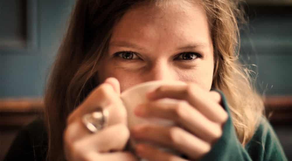 Kaffeepause - Austrinken