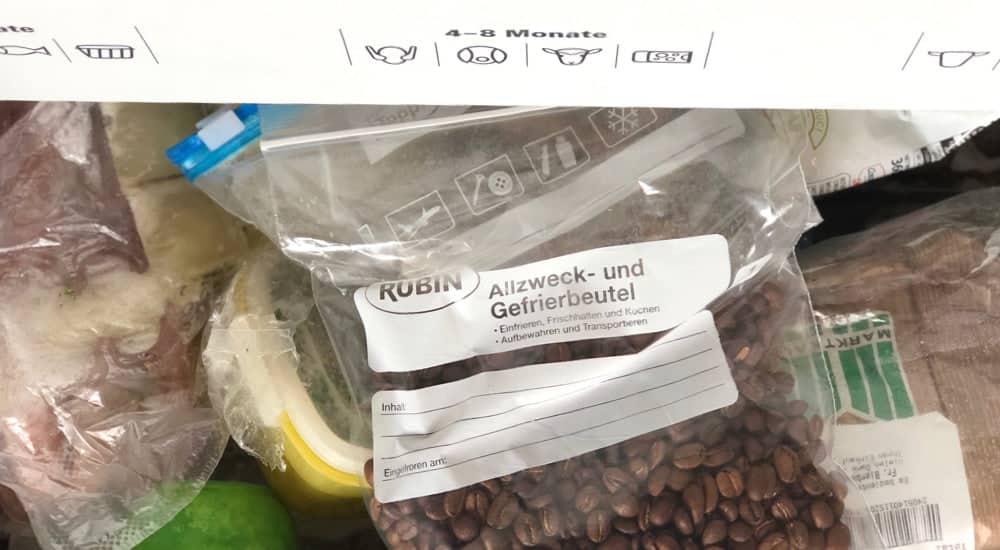 Kaffee einfrieren - Gefrierbrand