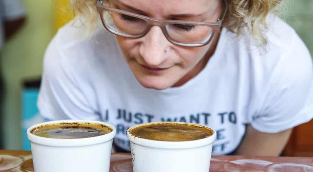 Kaffeebohnen Test - Aromen schmecken und riechen