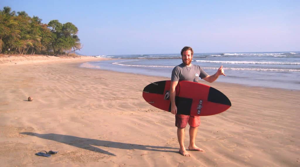 Christian Häfner beim Surfen