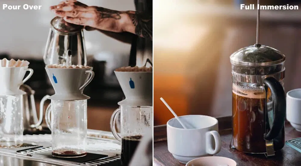 Kaffeebereiter: Full Immersion vs. Pour Over