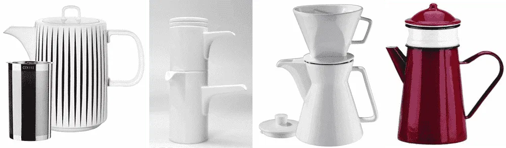 Kaffeekanne und Kaffeebereiter in Einem