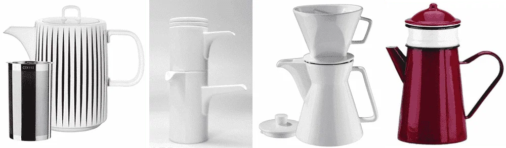 Kaffeekanne und Kaffeebereiter in Einem