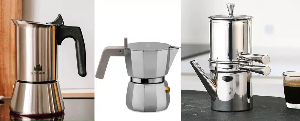 Bialetti Alternativen im Vergleich: Ilsa Napoletana, Cilio und GEFU Espressokocher