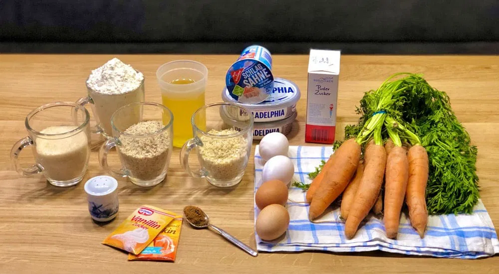 Carrot Cake - Zutaten
