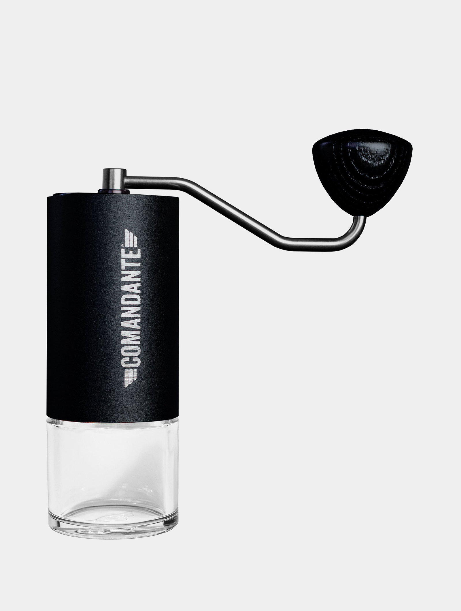 Comandante C40 MK4 Nitro Blade Black hand grinder, product on white. Brand-supplied product photography (manufacturer CDN).