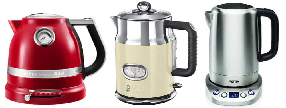 Wasserkocher mit Temperaturregler aus Edelstahl