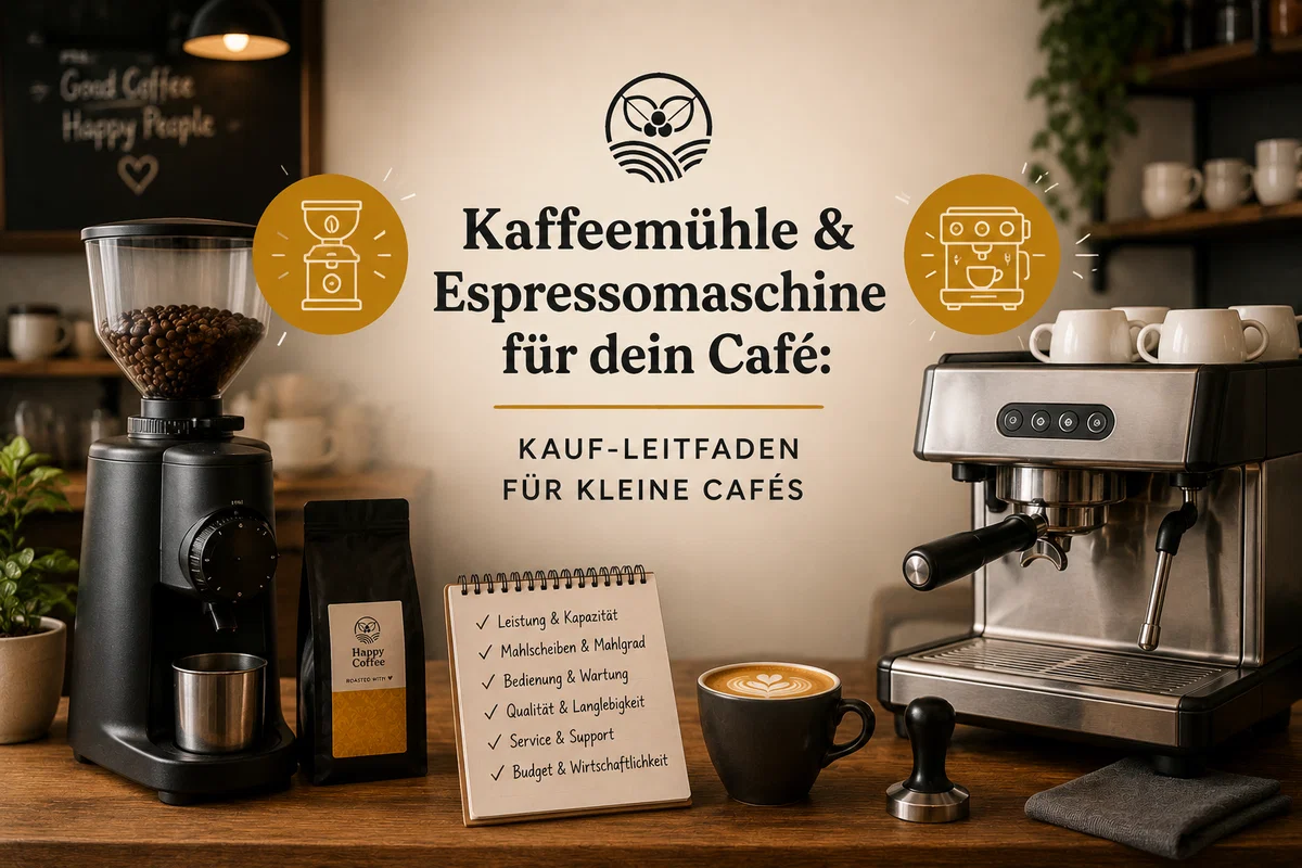Kaffeemühle & Espressomaschine für dein Café: Kauf-Leitfaden für kleine Cafés