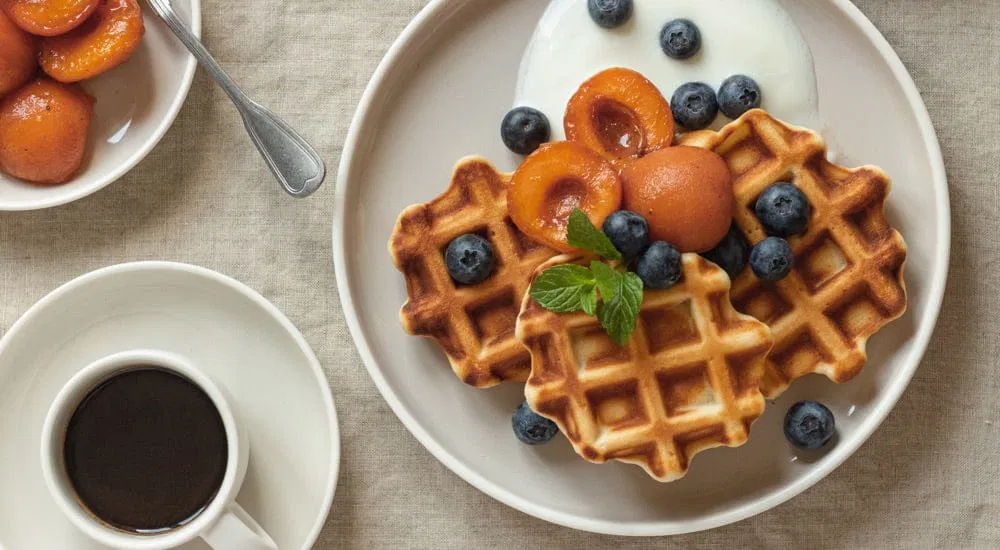 Vegane Waffeln - veganer Waffelteig