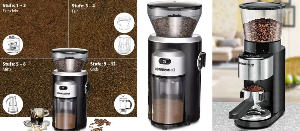 Elektrische Kaffeemühle - Rommelsbacher EKM 300 und EKM 500