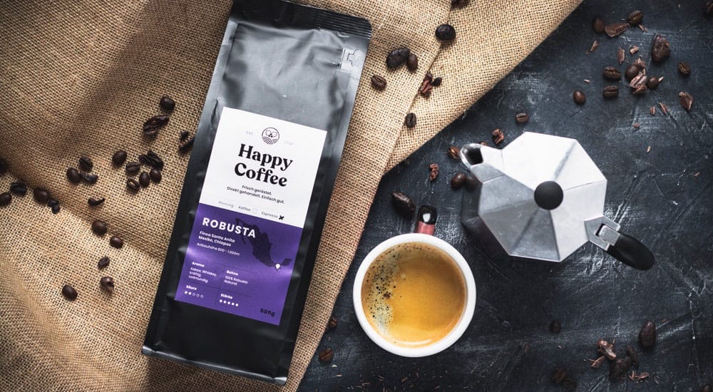 Latte Art - Happy Coffee Robusta