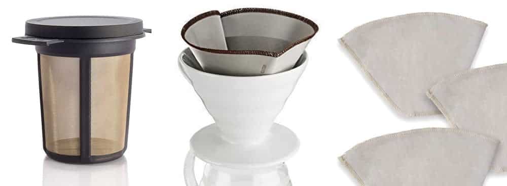 Filtert&uuml;ten aus Metall und Stoff - Dauerfilter