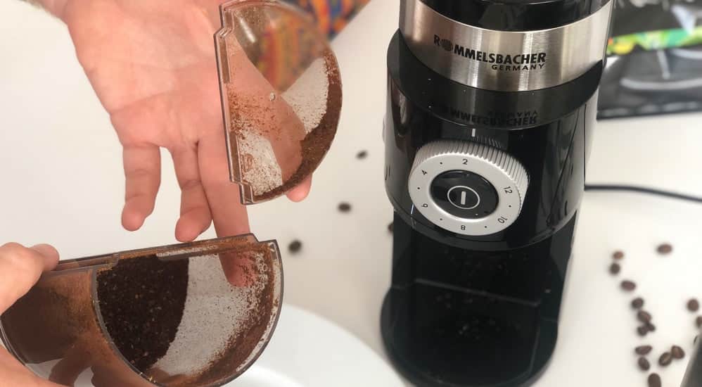 Elektrische Kaffeemühle - Statische Aufladung und Totraum