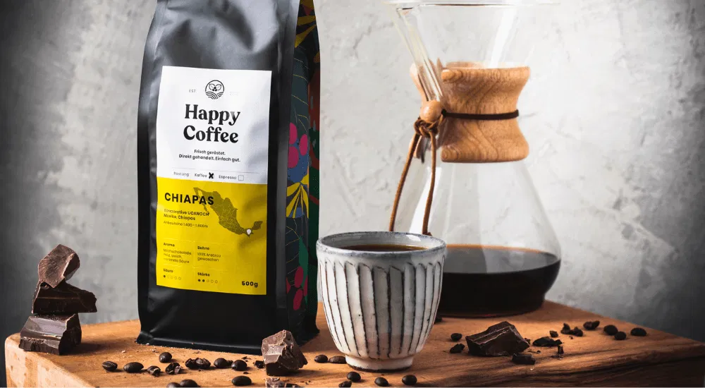 Säurearmer Kaffee - Happy Coffee Chiapas