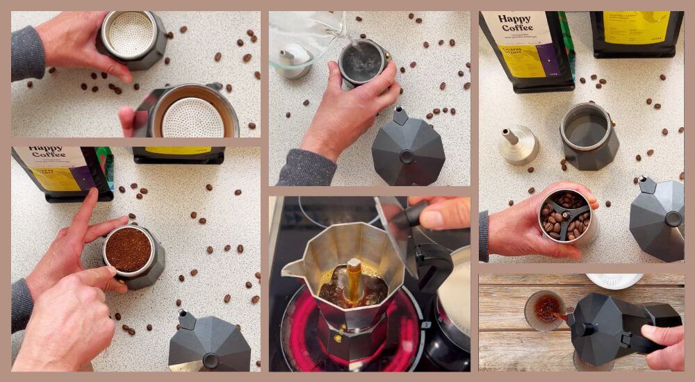 Espressokocher Anleitung: Aufbau und Funktionsweise der Bialetti Moka im Querschnitt