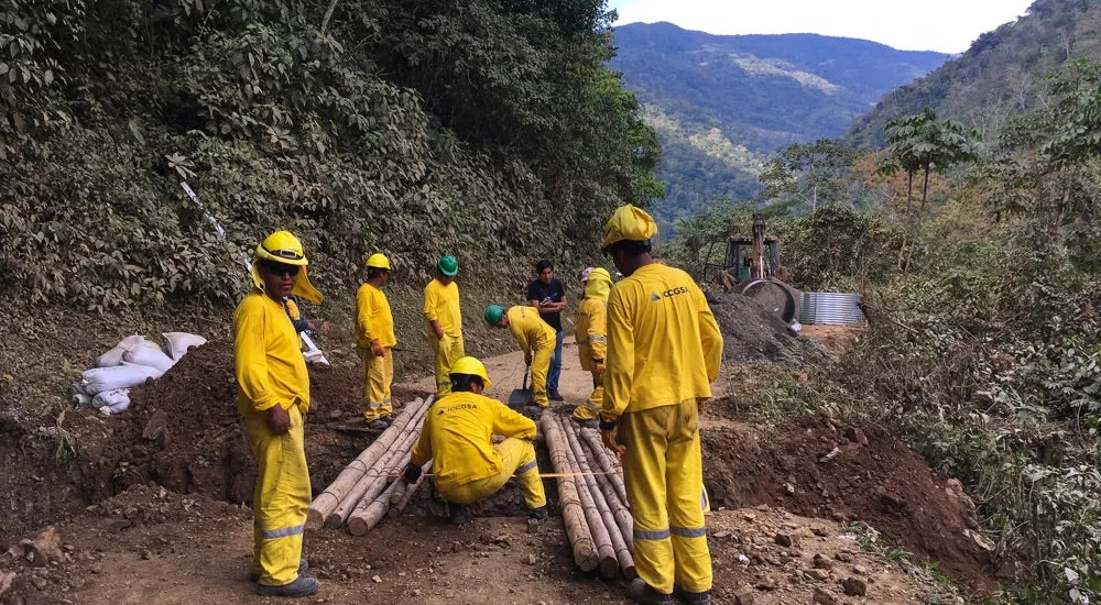Peru Kaffee - Stra&szlig;enbau