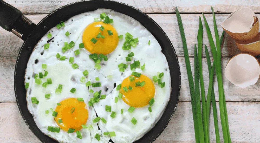 Gesundes Frühstück: Spiegeleier