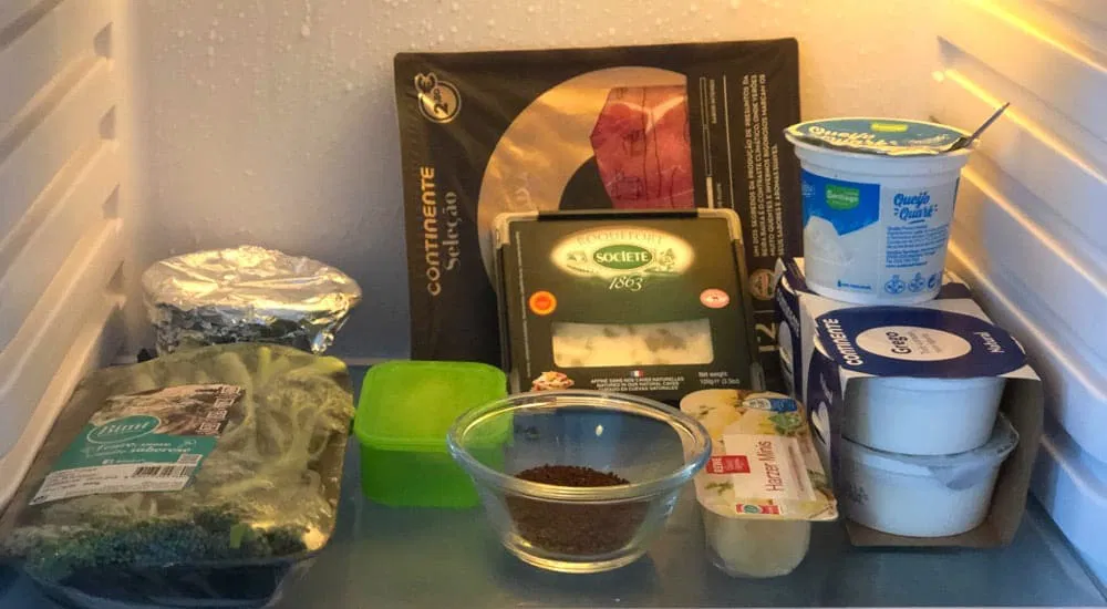 Kaffeesatz im Kühlschrank