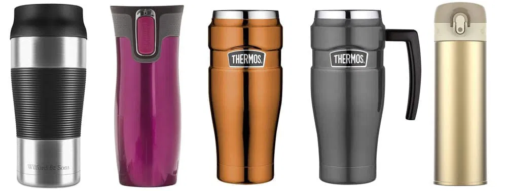 Thermobecher aus Edelstahl