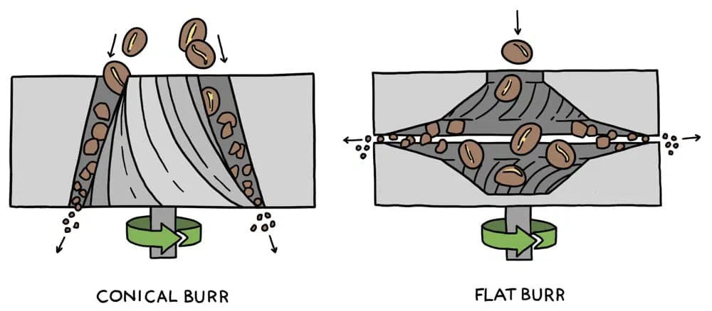 Elektrische Kaffeemühle - Scheibenmahlwerk vs Kegelmahlwerk