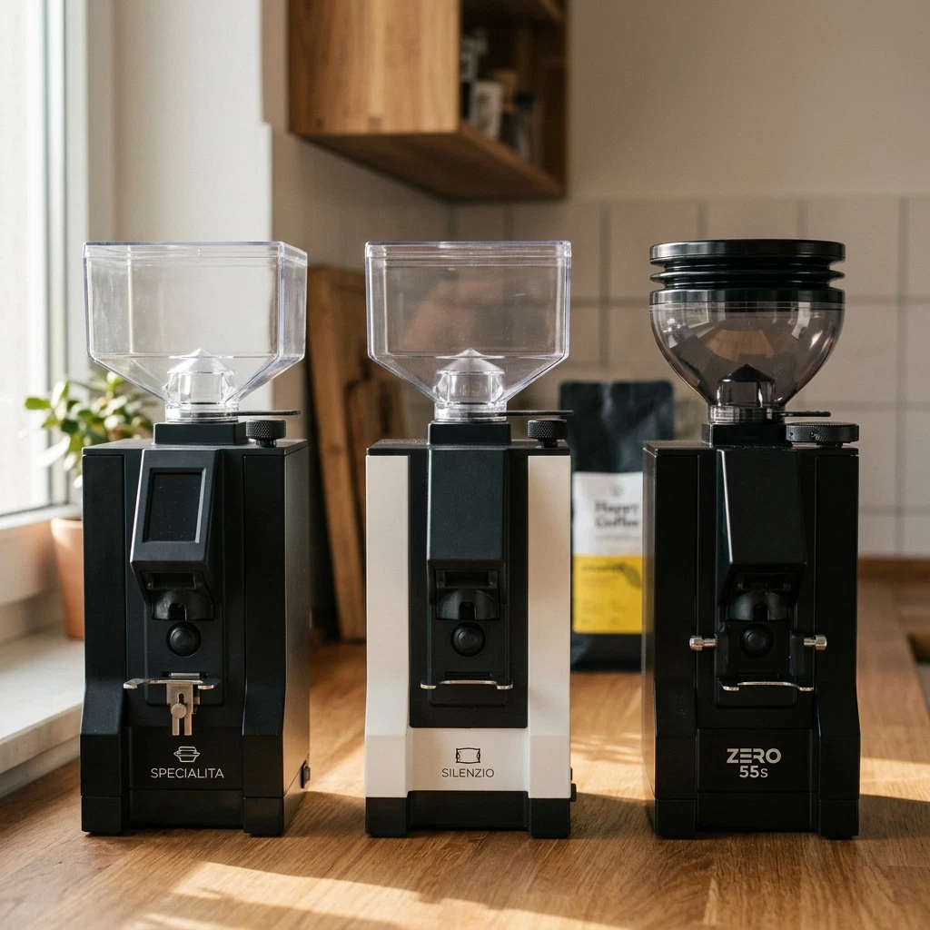 Eureka Mignon Specialita, Silenzio & Zero 55S — Espressomühlen Vergleich