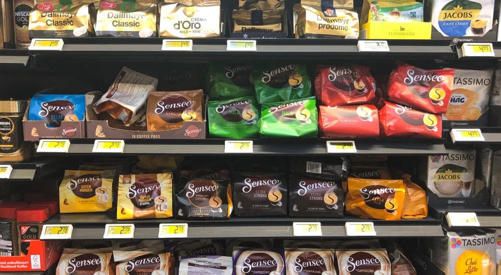 Kaffeepads - Supermarkt