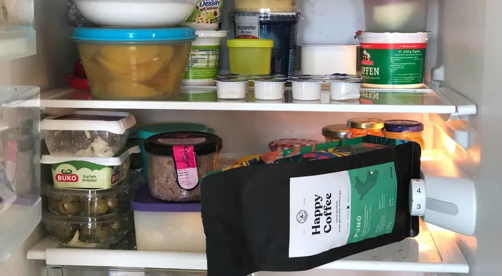 Kaffee einfrieren - Kaffeebohnen im Kühlschrank