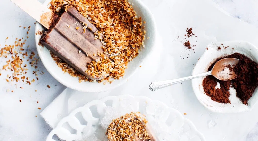 Kaffee Eis mit Crunch