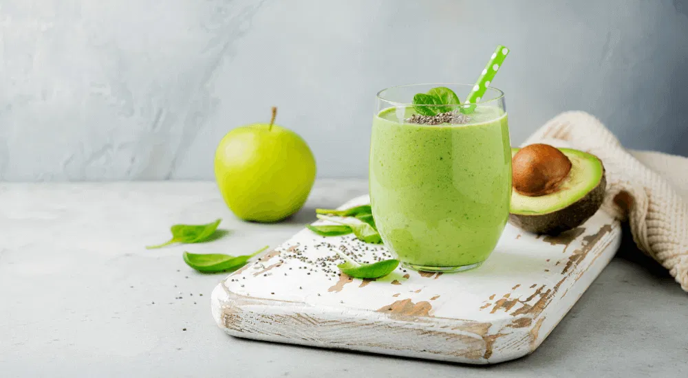 Gesundes Frühstück - Grüner Smoothie