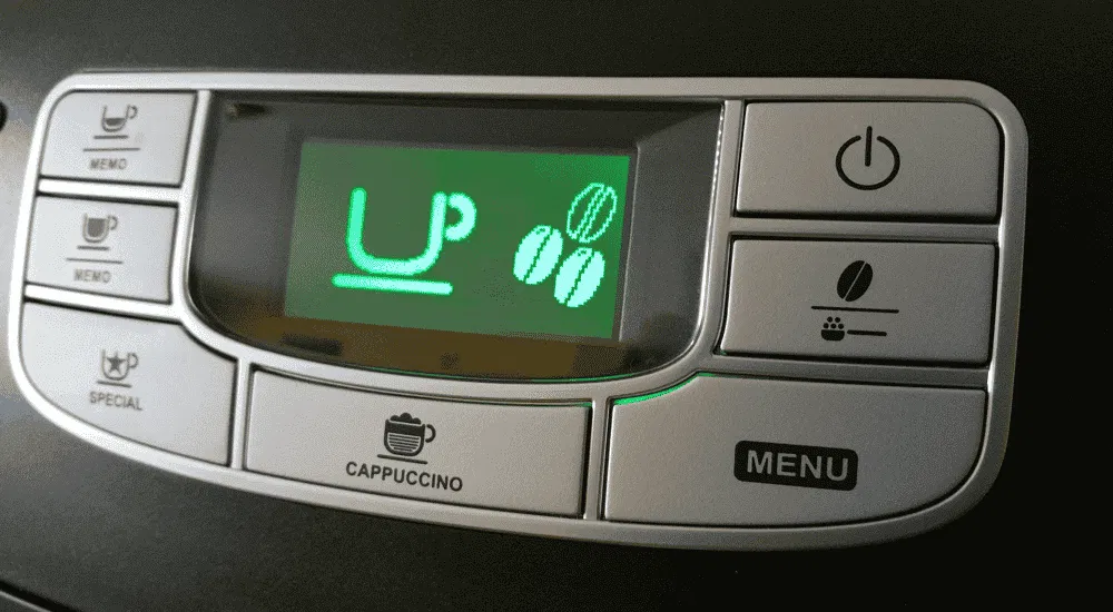 Kaffeevollautomat - Menü