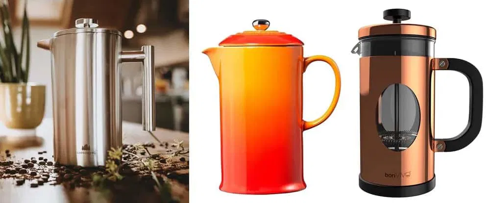 French Press Modelle von Groenenberg, Le Creuset und bonVIVO
