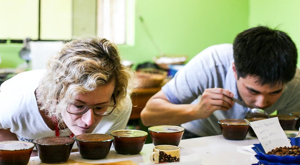 Cupping - Kaffeeverkostung - Riechen