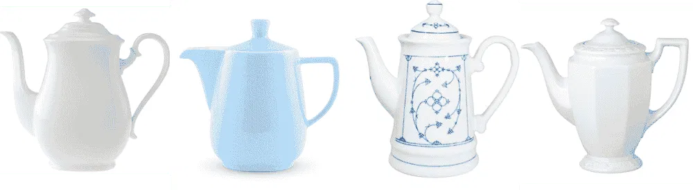 Porzellan Kaffeekanne