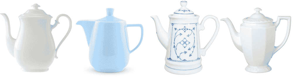 Porzellan Kaffeekanne