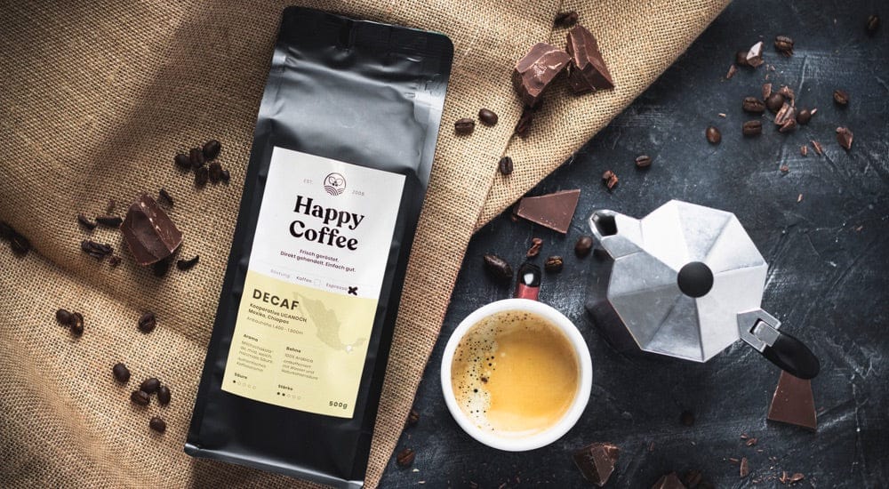 Entkoffeinierter Kaffee - Happy Coffee Decaf