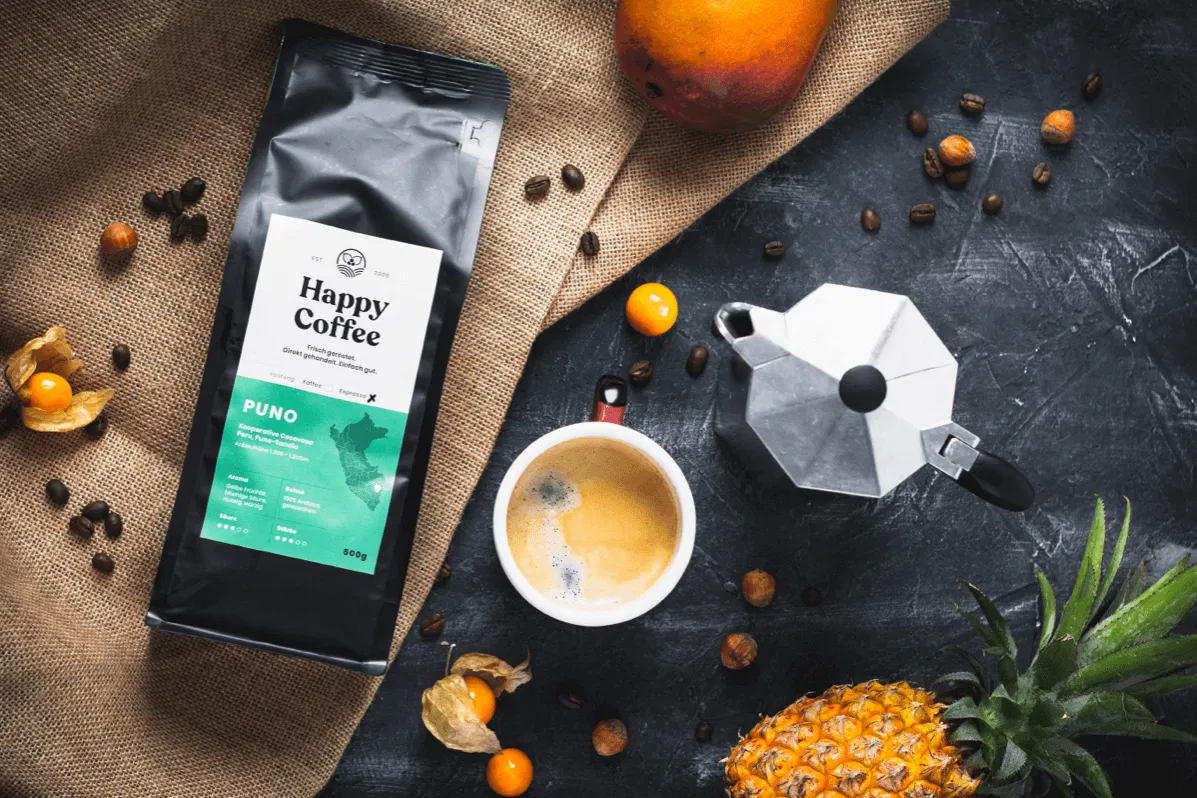 Peruanischer Kaffee Happy Coffee Puno